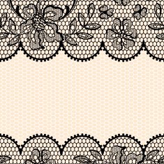Old lace background ornamental flowers Vector texture N3