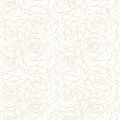 Floral background with roses Vector seamless pattern