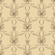 Old lace background ornamental flowers Vector texture N6
