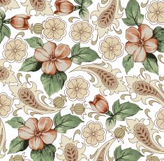 Flowers Vector Beautiful background with a flower ornament N5