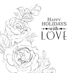 Hand drawn Roses N4