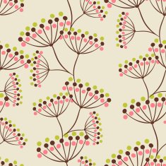 Vector background with hand drawn flowers N3