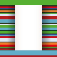 Abstract art rainbow lines colorful vector