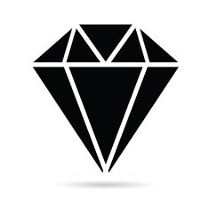 diamonds brilliant black vector illustration