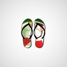 Abstract illustration on flip flops N130