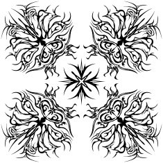 Abstract monochrome pattern N3