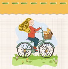 happy girl on bike N4
