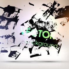 Abstract Ink Blot for Grunge Backgound N12