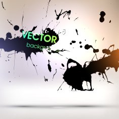 Abstract Ink Blot for Grunge Backgound N28