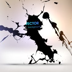 Abstract Ink Blot for Grunge Backgound N29