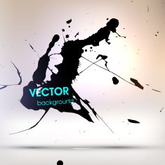 Abstract Ink Blot for Grunge Backgound N33