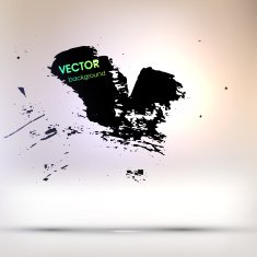 Abstract Ink Blot for Grunge Backgound N44