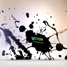 Abstract Ink Blot for Grunge Backgound N50