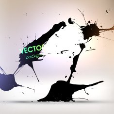Abstract Ink Blot for Grunge Backgound N57