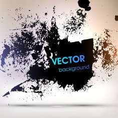 Abstract Ink Blot for Grunge Backgound N75