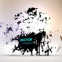 Abstract Ink Blot for Grunge Backgound N78