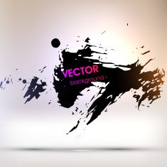 Abstract Ink Blot for Grunge Backgound N82