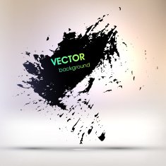 Abstract Ink Blot for Grunge Backgound N85