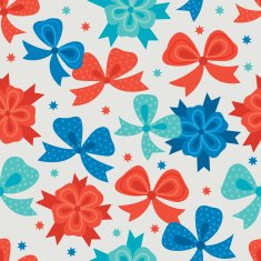 Seamless pattern with bows N3