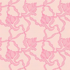 Lace seamless pattern with flowers N105