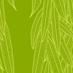 Seamless natural pattern with long leaves