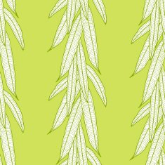 Seamless natural pattern with long leaves N3