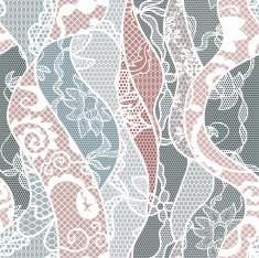 Lace seamless pattern with flowers N108