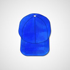 Abstract illustration on peaked cap N122