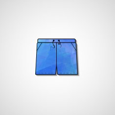 Abstract illustration on shorts N139