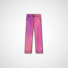 Abstract illustration on pants N154