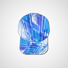 Abstract illustration on peaked cap N123