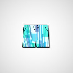 Abstract illustration on shorts N140