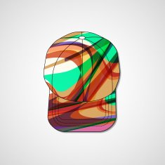 Abstract illustration on peaked cap N125