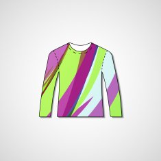 Abstract illustration on sweater N126