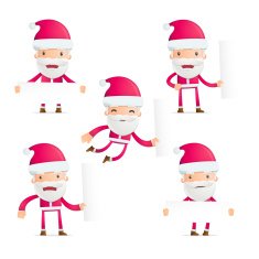 Santa in various poses N2