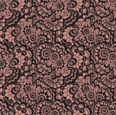 Lace seamless pattern with flowers N113