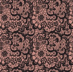 Lace seamless pattern with flowers N114