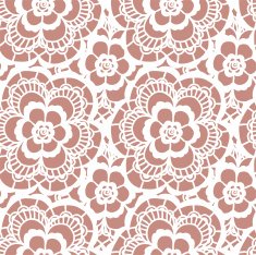 Lace seamless pattern with flowers N116
