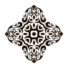 Abstract Vector Ornament in Tribal Style