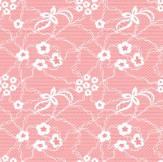 Lace seamless pattern with flowers N117