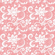 Lace seamless pattern with flowers N118