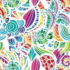 Mosaic vector seamless pattern N22