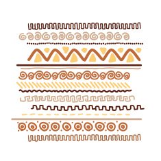 Design element with ethnic handmade ornament N2