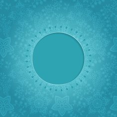 Ornamental round lace frame N7