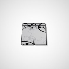 Abstract illustration on shorts N145