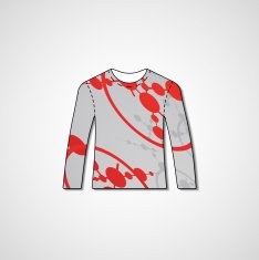 Abstract illustration on sweater N128