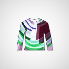 Abstract illustration on sweater N133