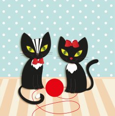 Cats - illustration vector