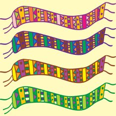 Multicolor scarfs cet