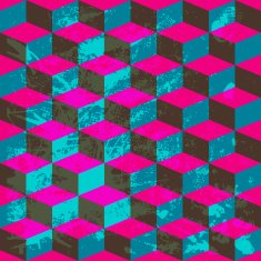 Seamless geometric pattern with shapes